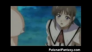 Futanari Toon Cums On Teen&excl;